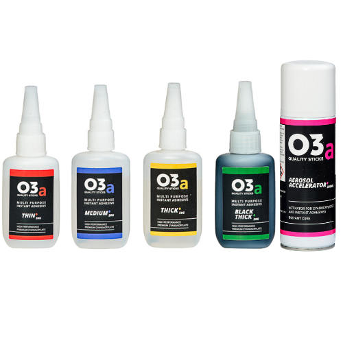 O3a Cyanoacrylate Adhesive, 50g, Ultimate Bundle - MC