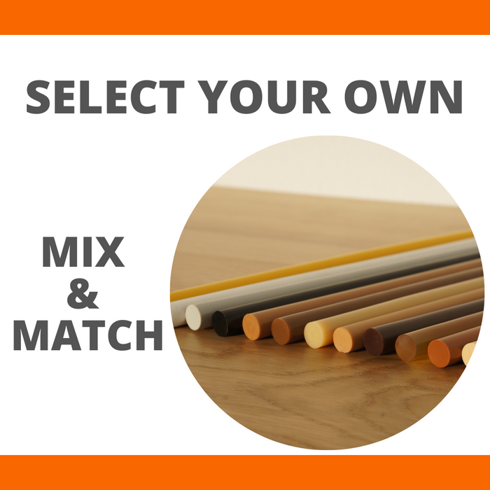 Wood Repair Thermelt® Knot Filler Sticks, 150mm - Individual Sticks - Build your own pack